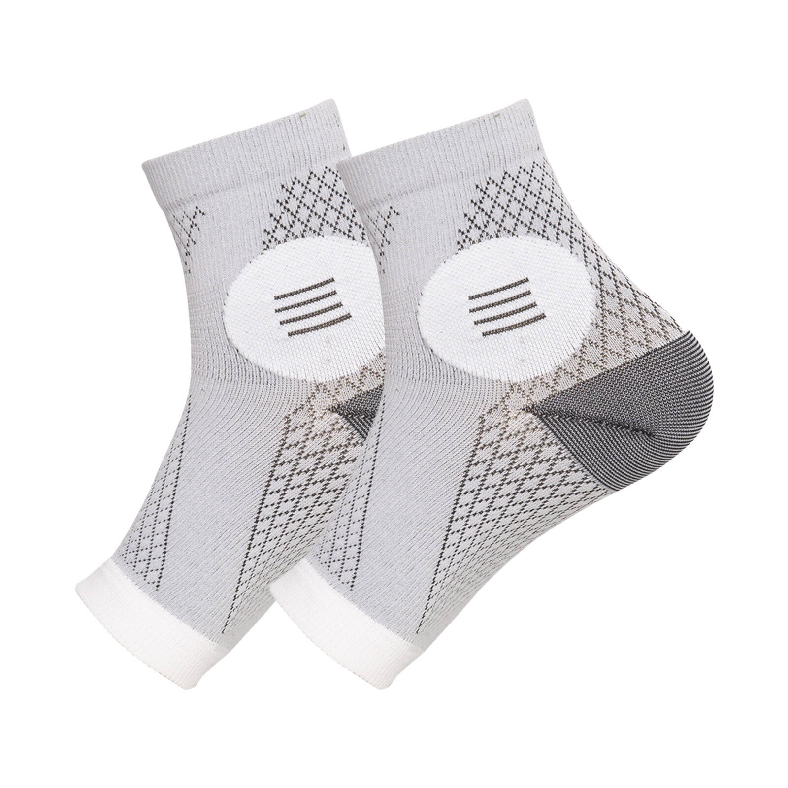 BESTSKY Ankle Brace,Rehabilitation Neuropathy Socks,Moisture-Wicking Comfort Ankle Sleeve,Gray,S